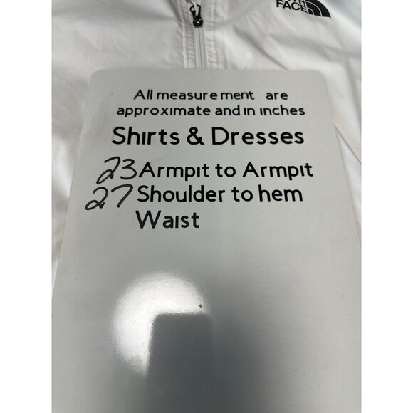 The North Face Mens White Windbreaker Jacket Zip-Up With Hood Size M - Picture 16 of 16